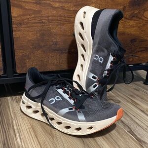 On Running Gray and Cream cloudsurfer Athletic Shoes